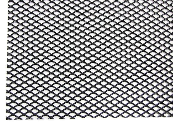 Griglia in alluminio griglia da corsa a nido d'ape 135 x 30 cm nera fine