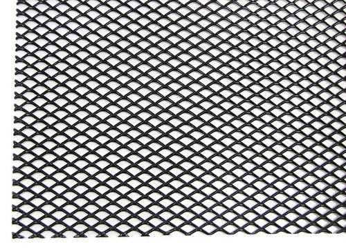 Griglia in alluminio griglia da corsa a nido d'ape 135 x 30 cm nera fine