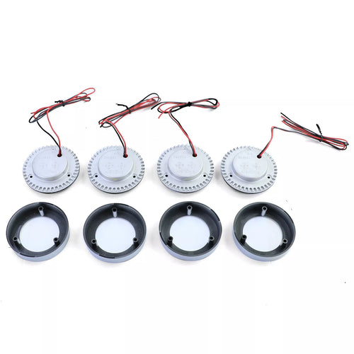 4x Luci Interne Hella Celis Argento, per Barca Caravan Camper 9 - 32 Volt