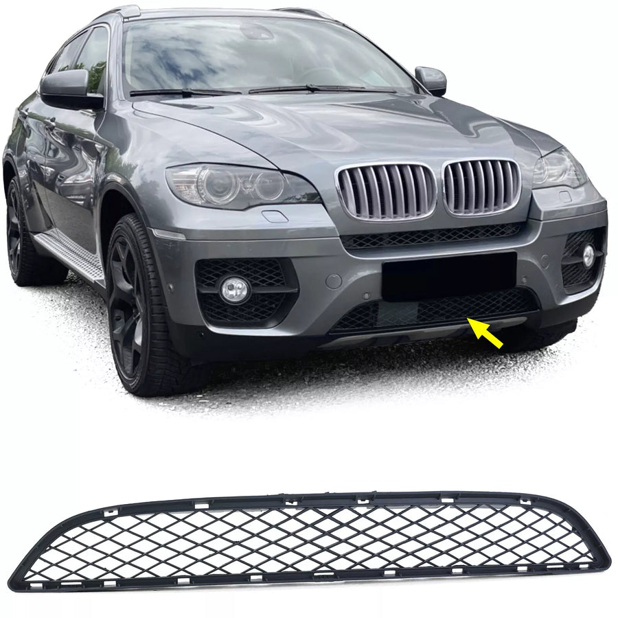 Griglia sportiva paraurti centrale inferiore adatta, per BMW X6 E71 06-14
