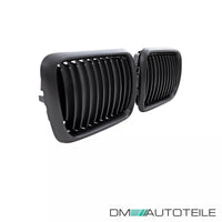 Set Griglia nera opaca barra singola per BMW Serie 3 E36 lifting 96-99