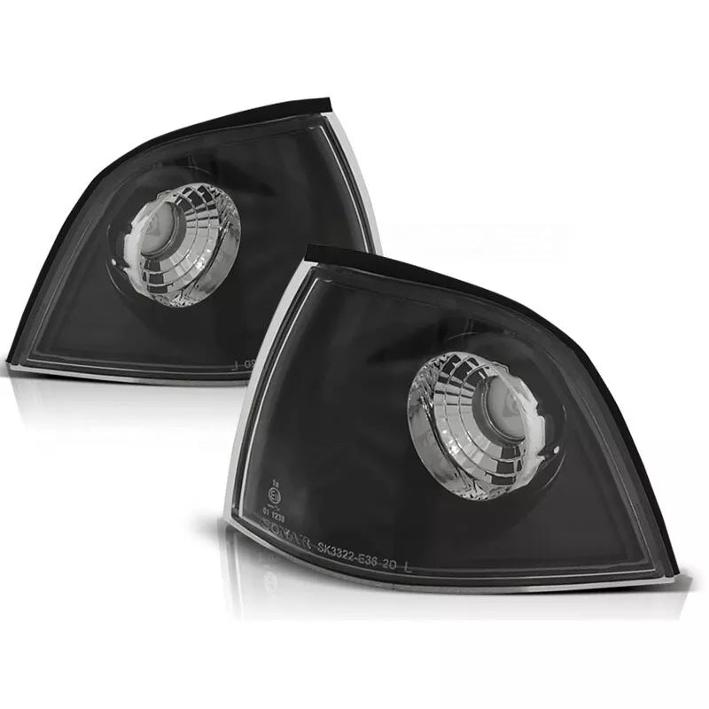 Set frecce anteriori nere fumo per BMW Serie 3 E36 Coupe Cabrio 90-99
