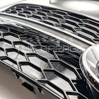 Griglie FENDINEBBIA RSQ5 Look per AUDI Q5 SUV 8R Restyle (2012-2016) NERO CROMO