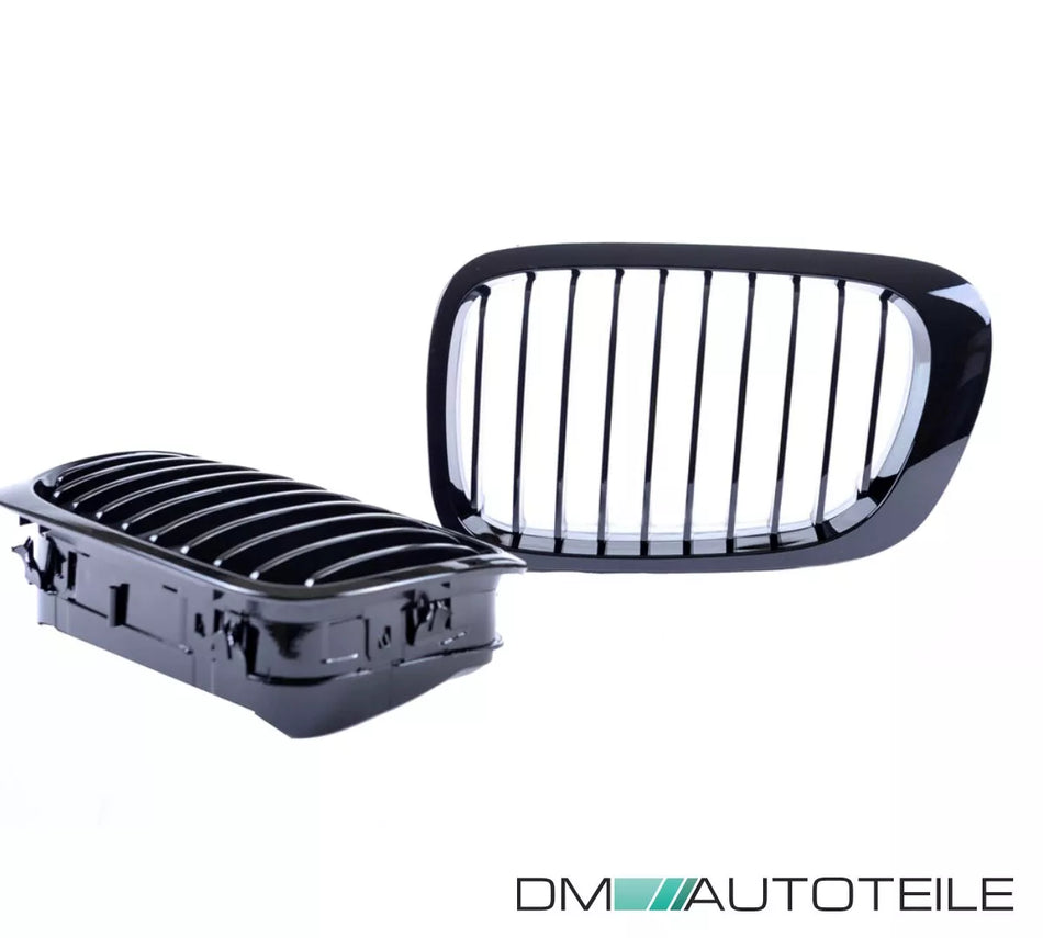 Set Griglia Sportiva Nero Lucido per BMW E46 Coupe Cabrio 99-03