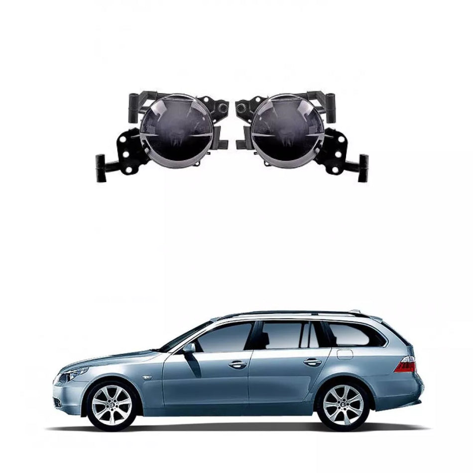Kit Fendinebbia Destro Sinistro Fumo Nero HB4 per BMW E60 E61 M Sport