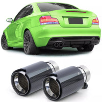 terminali sport carbonio nero adatti per BMW Serie 1 E81 E82 E87 E88