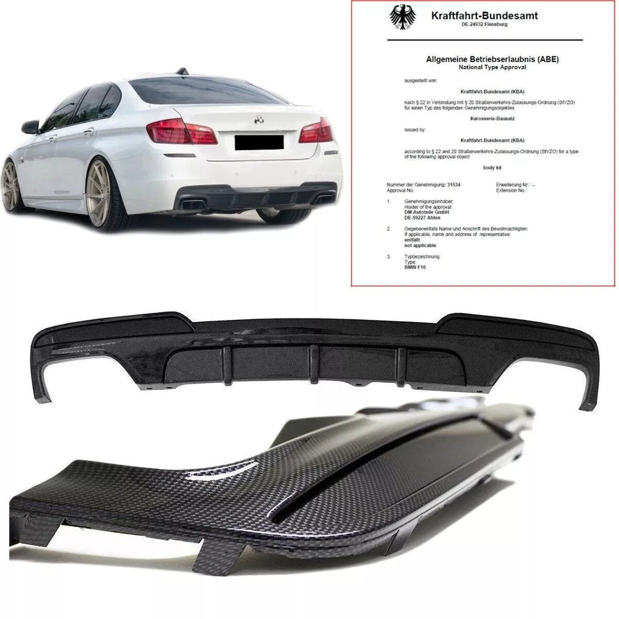 Diffusore posteriore carbonio per BMW F10 F11 M 550 M 10-17