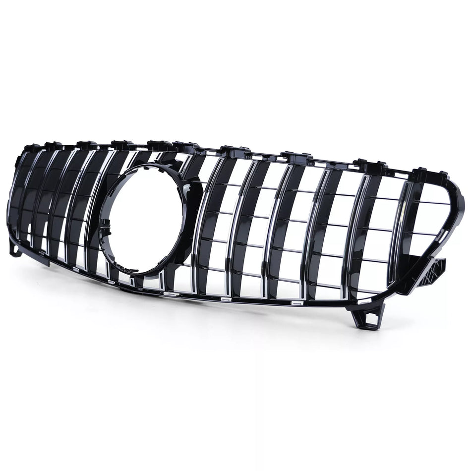 Griglia Sport nera lucida cromata adatta, per Mercedes W176 Facelift 15-18