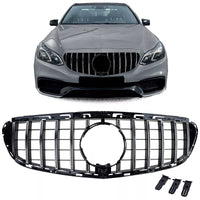 Griglia Sport nera cromata adatta, per Mercedes E W212 S212 Facelift 13-16