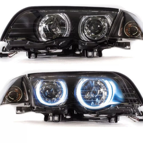 Set fari CCFL Angel Eyes + frecce per BMW E46 Touring 98-01