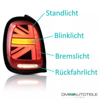 Luci posteriori Union Jack LED dinamiche lightbar per Mini F55 F57 F58 2014