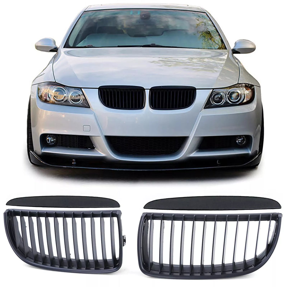 Griglia Sport Performance nero opaco adatta per BMW Serie 3 E90 E91 05-08