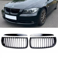 SET Griglia Nero Lucido per Serie 3 BMW E90 E91 2005-2008