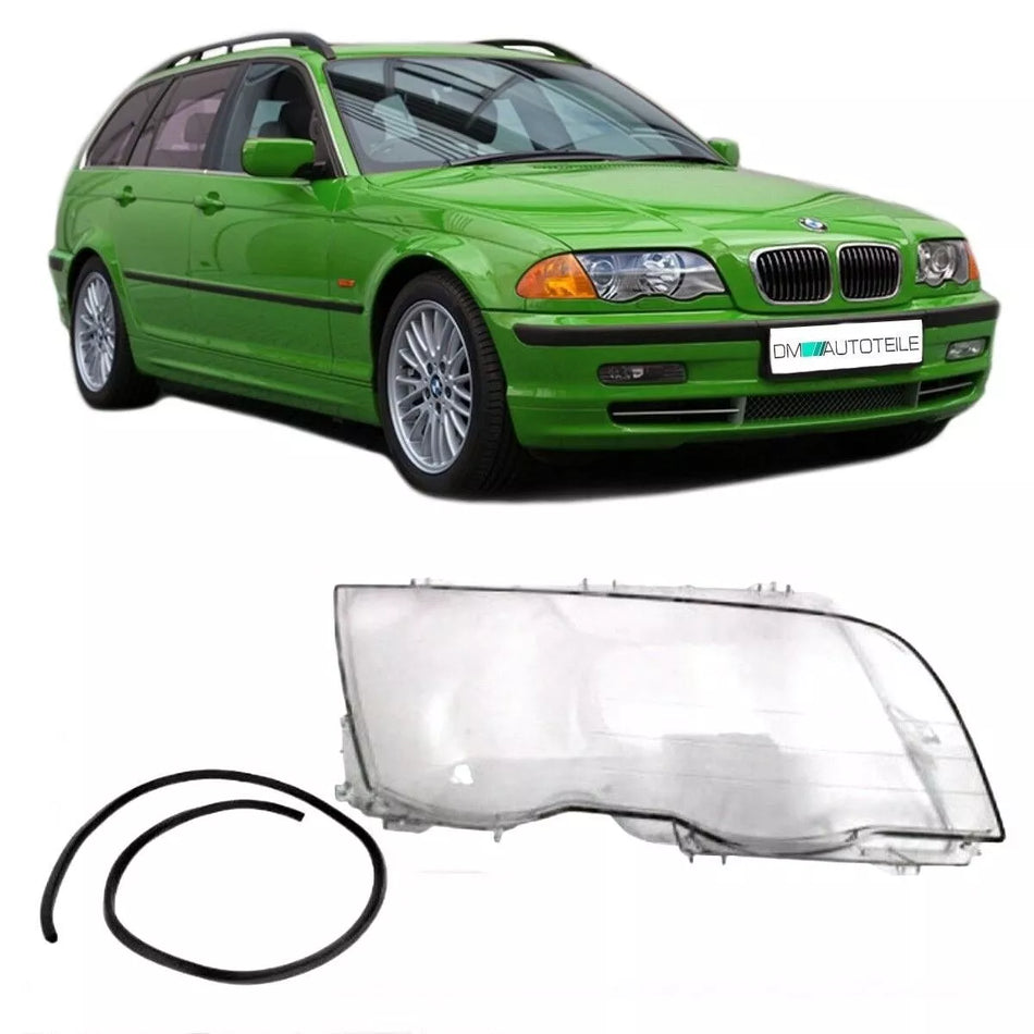 Vetro faro faro destro per Serie 3 BMW E46 Touring 98-01