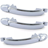 Set 3 maniglie porte esterne cromate da sostituire per VW Bus T5 03-09