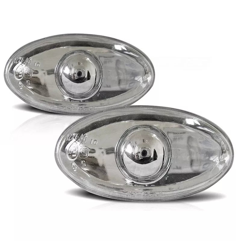 Set frecce laterali cromate vetro per Peugeot 206/307 1998-2005