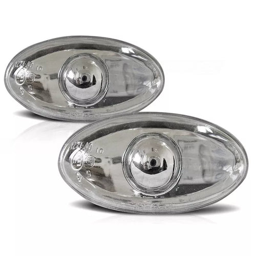 Set frecce laterali cromate vetro per Peugeot 206/307 1998-2005