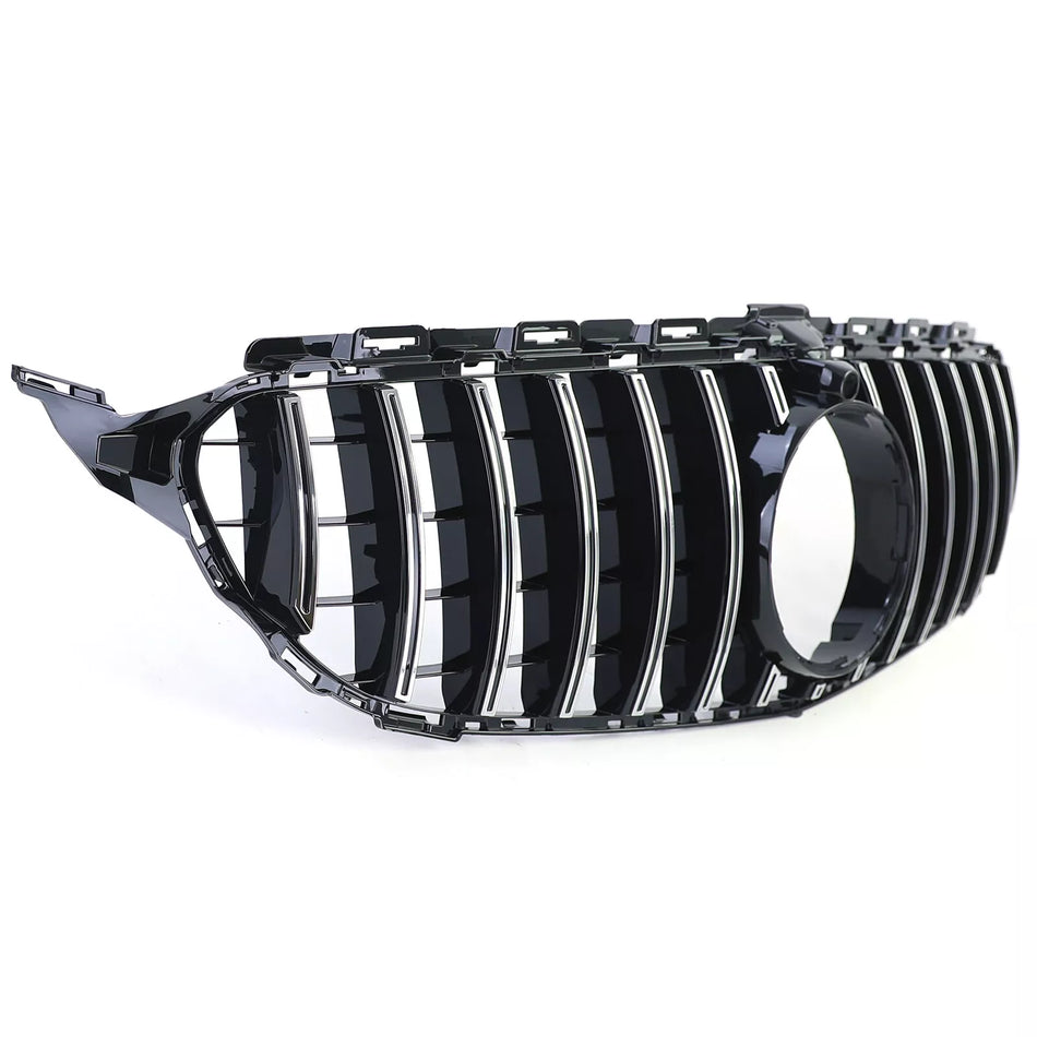 Griglia radiatore sportiva Nero cromo per Mercedes Classe C W205 S205 14-18