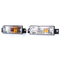 Frecce in trasparente bianche con luce di posizione e lampadine BMW Serie 3 E30