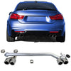 Terminale scarico duplex 4 tubi look conversione per BMW F32 F33 F36 425 428 430