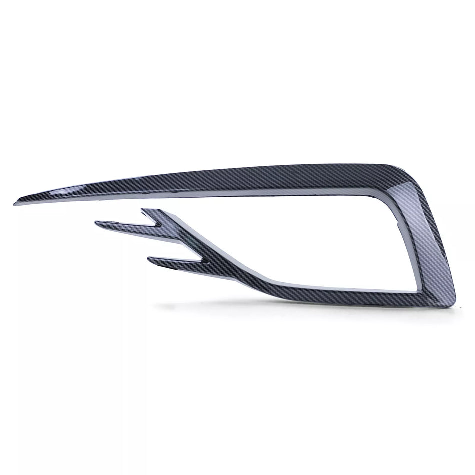 Bordi fendinebbia griglia carbon look lucido per vw golf 7 17-20