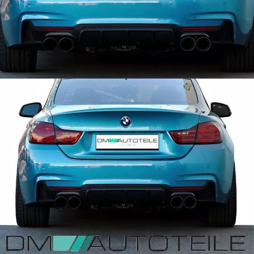 Diffusore posteriore diffusore 4 tubi per BMW Serie 4 F32 F33 F36 M Sport