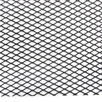 Griglia in alluminio da corsa griglia a nido d'ape 130 x 30cm nera grossa