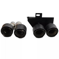 Terminale scarico doppio tubo carbonio, per BMW F10 F11 520 523 525 528 530