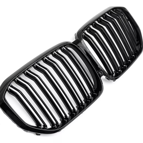 per BMW X5 G05 GRIGLIA RADIATORE DOPPIA BARRA LUCIDA NERO 2018-2023