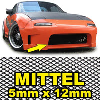 Griglia da corsa a nido d'ape in alluminio 120 x 30 cm 5 x 12 mm nera