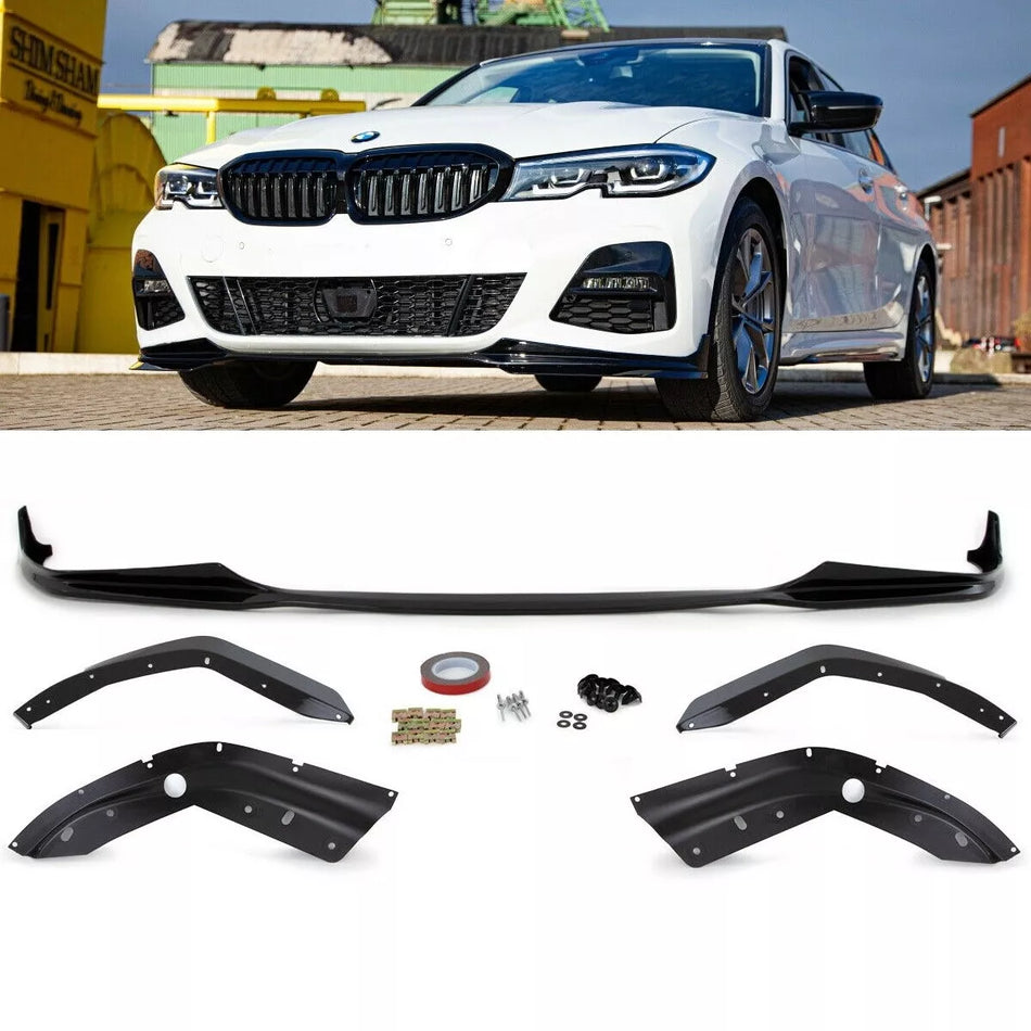 Spoiler anteriore + flaps lucidi per la BMW Serie 3 G20 G21 M