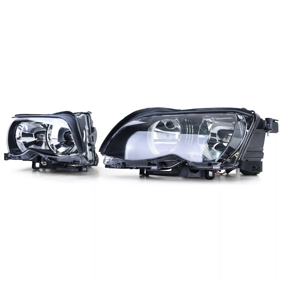 Set fari H7 incl. attuatori adatti per BMW Serie 3 E46 berlina Touring 01-05