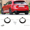 SET MASCHERINE SCARICO CROMATE per Mercedes W177 Hatchback non A35 AMG