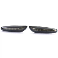 Frecce laterali LED nero coppia fumo adatti BMW Serie 5 E60 E61 X1 E84 X3 E83