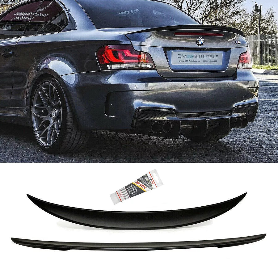 Spoiler Posteriore Nero Opaco per BMW Serie 1 E82 Coupe