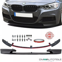 Frontspoiler passt für BMW 3er F30 F31 M-Paket Lippe Schwarz