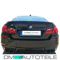 Diffusore posteriore convers. 4 tubi Nero Opaco per BMW Serie 5 F10 F11 M5