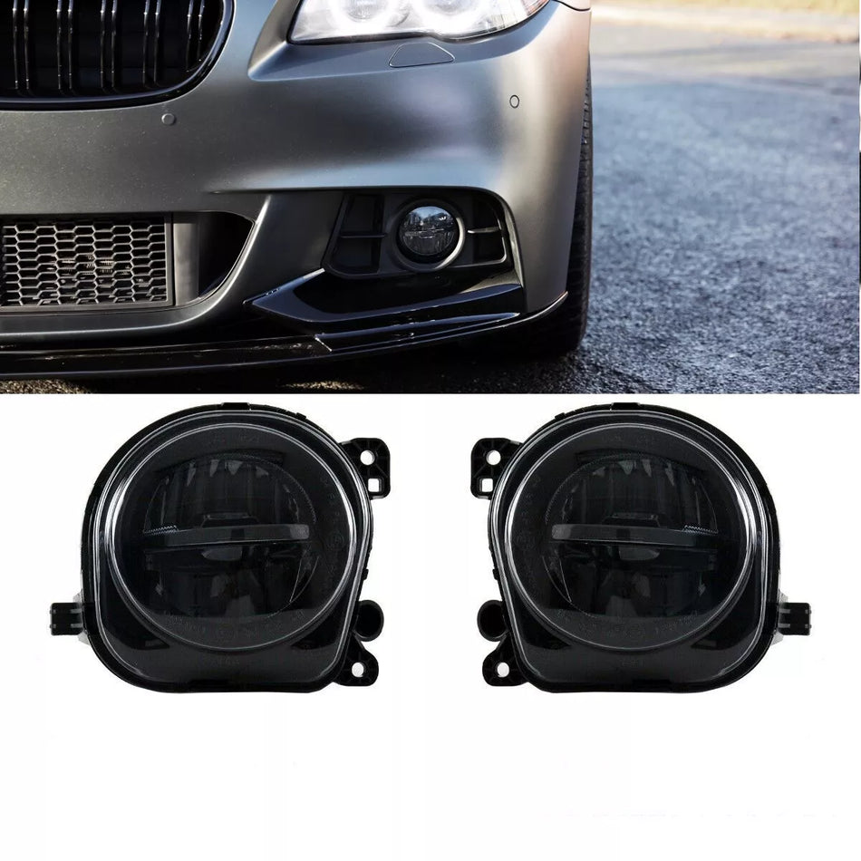 SET FENDINEBBIA LED Nero fumo per BMW Serie 5 F10 F11 F07 LCI 13>