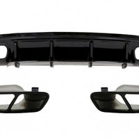 Diffusore A45 +Terminali NERI per Classe A W176 (2013-2018),Mercedes Posteriore