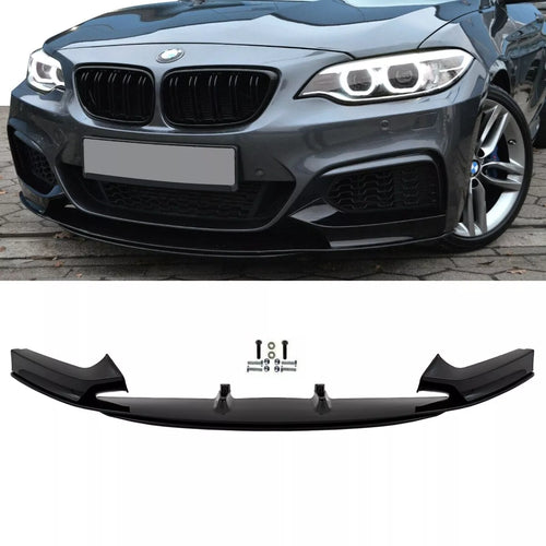 Spoiler anteriore Nero Lucido per BMW F22 F23 M Sport