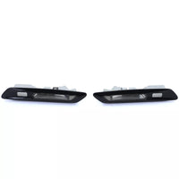 Frecce laterali LED vetro trasparente nero fumo, per BMW Serie 5 F10 F11 10-13