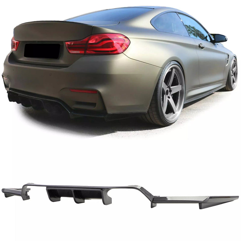 Diffusore posteriore Performance Carbon Look per BMW M3 F80 M4 F82 F83 dal 14