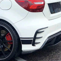 AERO FLAPS NERO posteriore per Mercedes W176 Classe A