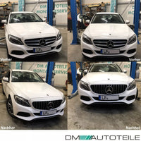 Griglia cromata per Mercedes W205 S205 Classe C 14-18 + Panamericana GT