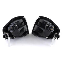 Frecce vetro trasparente cromate adatte per Mercedes W202 C Classe 93-00