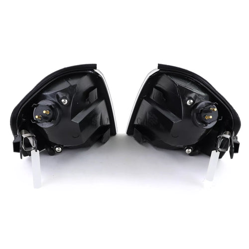 Frecce vetro trasparente cromate adatte per Mercedes W202 C Classe 93-00