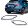 SET MASCHERINE SCARICO SportIVE CROMATE per Mercedes Classe A W177 AMG-Line