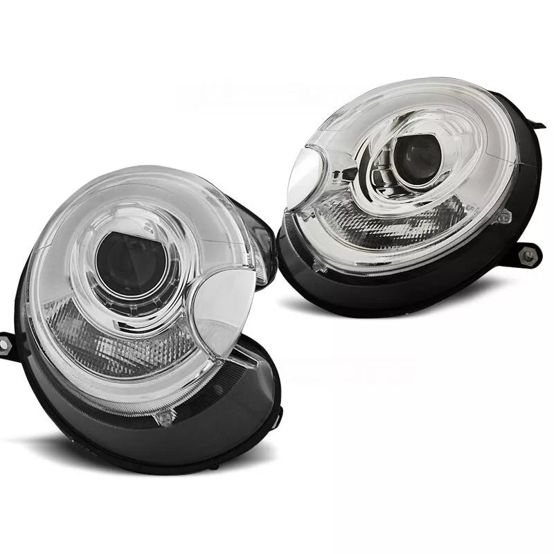 Fari led frecce luce diurna per Mini Cooper 2006-2014 cromato