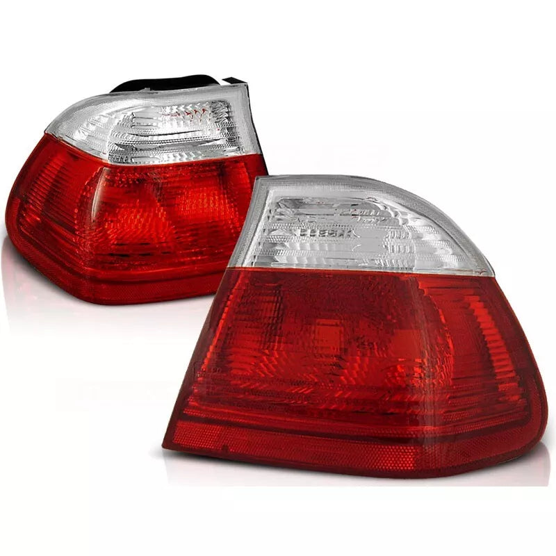 Fanali posteriori upgrade per BMW Serie 3 E46 1998-2001 in rosso/bianco
