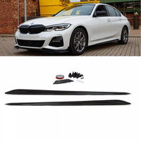 minigonne laterali listelli lucidi per BMW Serie 3 G20 G21